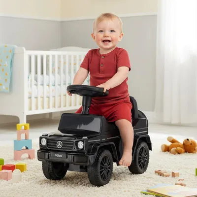 Image de Porteur Véhicule à glisser Voiture d'enfant Jouet dès 1 an Mercedes Benz G350d noir
