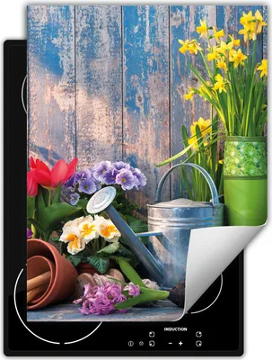 Produktbild von DarHaus Herdabdeckplatte Einteilig Küche Abdeckplatte für Glaskeramikkochfeld Abdeckung Induktionskochfeld Aufrollbare Matte 40x52 cm, Garten - Holz