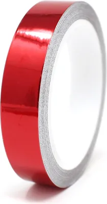 Produktbild von 8,5m Zierstreifen 12mm Chrom Rot Auto Motorrad Dekorstreifen Seitenstreifen
