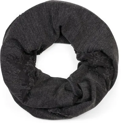 Produktbild von styleBREAKER Uni Loop Schal mit strukturierter Oberfläche im Destroyed Vintage Look, Schlauchschal, Tuch 01016191