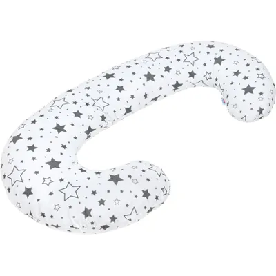 Produktbild von Universal C-förmiges Stillkissen New Baby stars grau