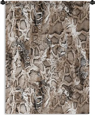 Produktbild von MuchoWow® Wandteppich Wandbehang Tiermuster - Schuppen - Braun 60x80 cm Tapisserie Dekoration Wandtuch - Decke - Wandtücher - Wohne