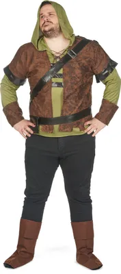 Immagine prodotto di Costume da gnomo della foresta per uomo di taglia superiore - XXL