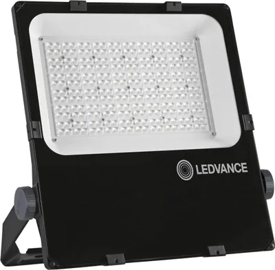 Produktbild von Ledvance LED Fluter K BK Schwarz IP66 200W 24200lm Warmweiß 3000K Justierbar + Kabel