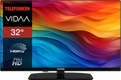 Telefunken Fernseher 32 Zoll Smart TV VIDAA XF32VP750M Full HD Fernseher HDR TV mit Triple-Tuner
