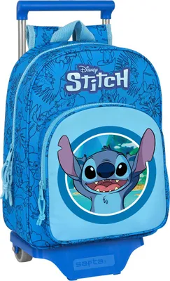 Immagine prodotto di Zaino scolastico con ruote Stitch blu 26 x 34 x 11 cm
