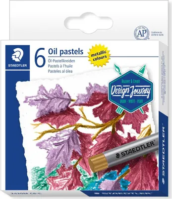 Image de STAEDTLER "Design Journey" craies à l'huile set métallique 6 pièces détail