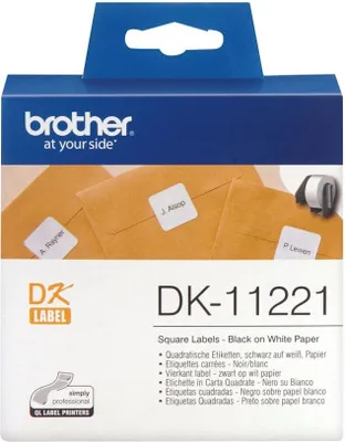 Obrázek produktu pro Brother DK-11221, Černá na bílé, 1000 kusů, DK, Bílá, Přímý tepelný, Čína