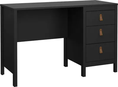 Produktbild von Schreibtisch Murjan, Mehrzweckschreibtisch, Bürotisch für PC, Eckschreibtisch, 120x48 h77 cm, Schwarz