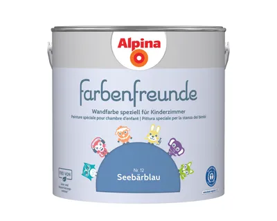 Produktbild von Alpina Farbenfreunde Nr. 12 Seebärblau 2,5 Liter matt