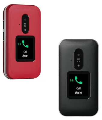 Image de Doro Leva E30, téléphone à clapet avec grandes touches, 4G, noir et blanc