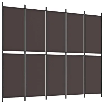 Obrázek produktu pro 6dílný paraván hnědý 300 x 220 cm textil