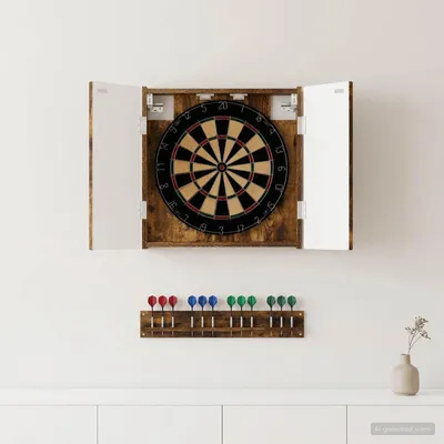 Immagine prodotto di Armadio per Dartboard ARNHEM Rovere Fumo 52,5 x 10,5 x 53,5 cm