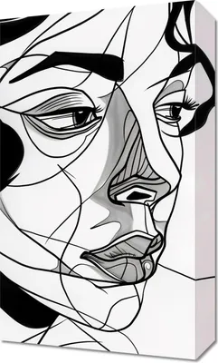 Produktbild von Bild 30x50cm Frauenporträt