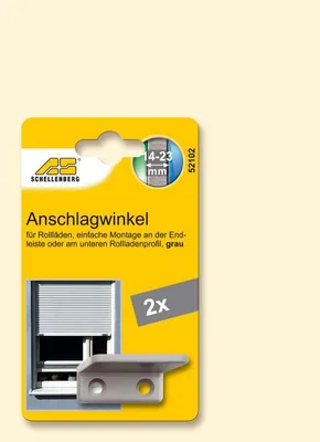 Produktbild von Schellenberg Anschlagwinkel für Rollladen grau - 52102