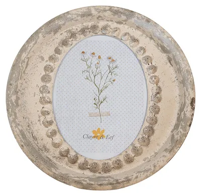 Obrázek produktu pro Clayre & Eef rám na obraz 18x24 cm béžový kovový