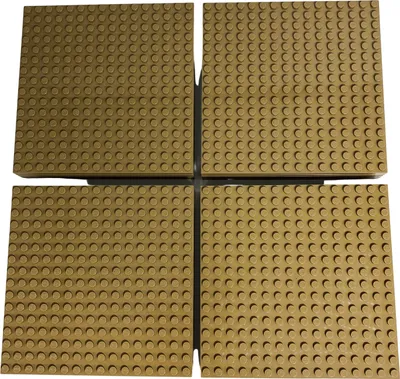 Produktbild von LEGO® 16x16 Platten Bauplatten Dunkelbeige Beidseitig bebaubar - 91405 NEU! Menge 8x