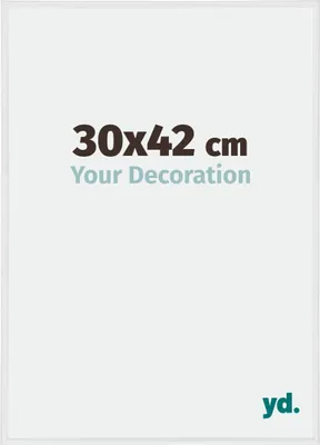 A white background with text indicating product size and a brand logo.