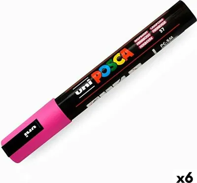 Image de POSCA - POSCA PC5M M Raspberry | 1 pièce | 6 pièces