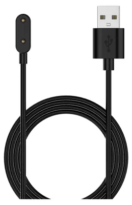 Obrázok produktu pre Pre Samsung Galaxy Fit 3 USB port 1 meter magnetický nabíjací kábel pre hodinky čierny