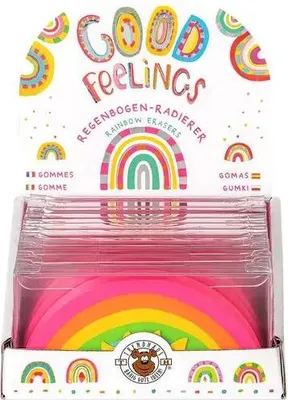 Produktbild von Dekorativer Jumbo Radierer in Regenbogenfarben (10,4 x 5,0 cm)