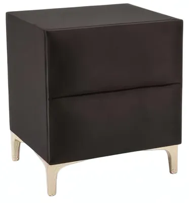Immagine prodotto di Cameretta nera a 3 pezzi con letto, comodini e caminetto decorativo