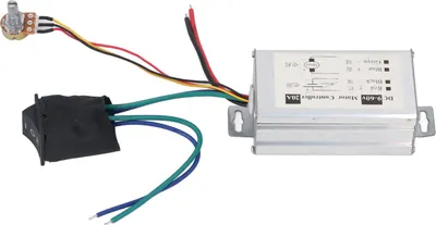 Obrázek produktu pro Regulátor otáček stejnosměrného motoru 9 V, 12 V, 24 V, 36 V, 48 V, 60 V, PWM, regulátor otáček ventilátoru s přepínačem CW/CCW pro elektromotory pro kutily