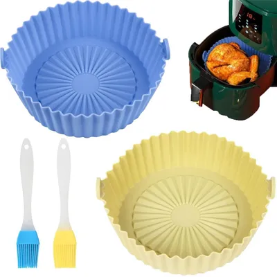 Obrázek produktu pro Silikonové formy do fritézy s horkým vzduchem, 2 kusy, zelené