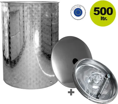 Produktbild von Immervolltank Edelstahl Serie-T 500 Liter Edelstahltank Weintank Lagertank