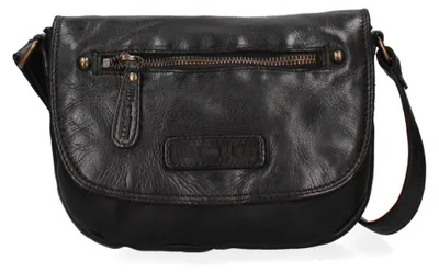 Produktbild von Herrenumhängetasche Hill Burry echtes Kalbsleder gefettet Schwarz Black B UNICA 21x17x4.5 cm ART-3205W-HILB-BLACK