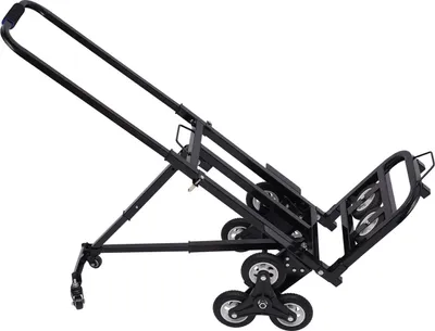 Obrázek produktu pro 150kg přepravní vozík skládací schodišťový vozík s 10 koly (černý)