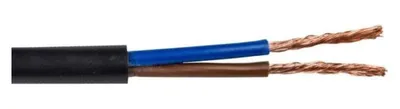 Productafbeelding van Platte kabel H03VVH2-F (OMYp) 2x1,5 zwart / 50 meter /