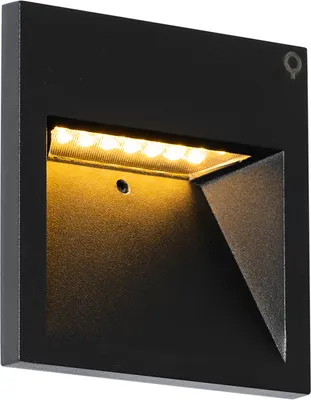 Produktbild von Moderne Wandleuchte Schwarz inkl  LED Gem 2