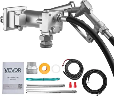Obrázek produktu pro Palivové čerpadlo VEVOR, 12 V DC, 57 l/min, sada litinového čerpadla na naftu, s ruční uzavírací tryskou, výtlačná hadice, ochrana proti přehřátí, 1/3 hp, nevýbušné, pro benzín, naftu a parafín