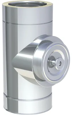 Produktbild von Jeremias DW-ECO 2.0 Revisionselement rund 400mm Edelstahl Abgassystem Deckel mit Sterngriff bis 600 Grad