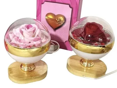 Produktbild von Dekorative Rose mit LED-Beleuchtung, Modell MIX - ADAR