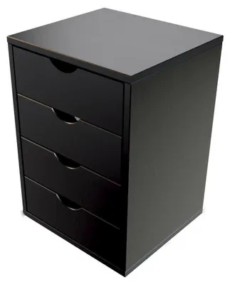 Immagine prodotto di Contenitore a cassetti con 4 cassetti - Nero