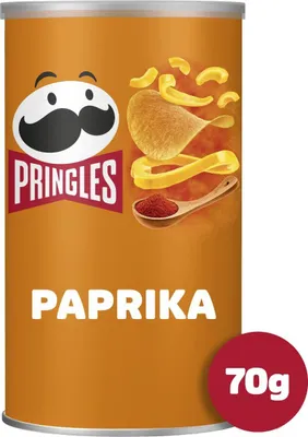 Produktbild von Pringles Hot Paprika Tablett 12 x 70 Gramm