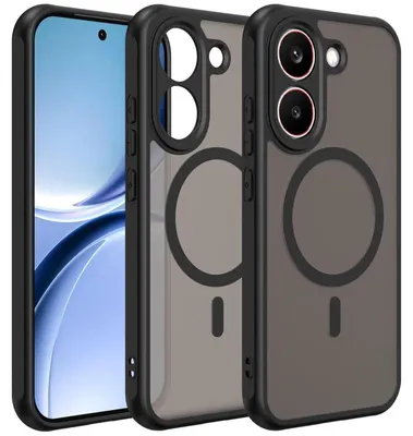 Produktbild von Magnet-Case für Xiaomi Poco X8 Pro Hülle Magsafe Schutzhülle Stoßfest TPU-Rahmen starker Magnetring, Schwarz
