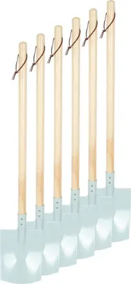 Produktbild von Spaten, 6er-Set, hellblau, Kinderspaten