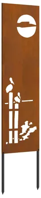 Obrázek produktu pro Soukromí na zahradě Rezavá 32 x 140 cm Povětrnostně odolná ocel