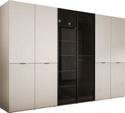 Produktbild von Kleiderschrank, Sandbeige, 3 x 100 x 200 x 51 cm