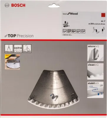 Immagine prodotto di Lama circolare OD 254mm Z.60 WZ Bore.30mm Cut-B.2,3mm HM BOSCH