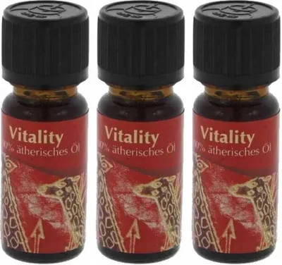 Produktbild von 3 x Ätherisches Duftöl 10ml Große Auswahl 100% essentiell - Auswahl: Vitality