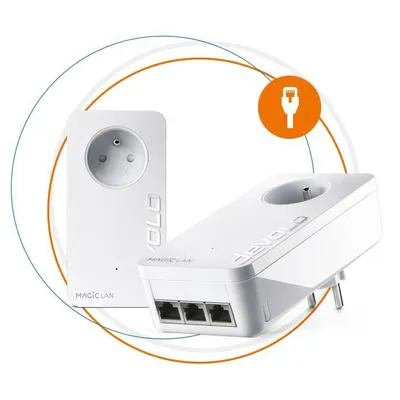 Produktbild von DEVOLO CPL Magic 2 LAN Dreifachstarter-Kit - Bis zu 2400 Mbit / s