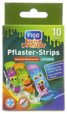 Produktbild von 10er Kinder-Pflaster "Kleine Monster"
