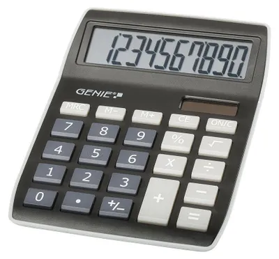 Produktbild von GENIE 840BK Solar Tischrechner Rechenmaschine Rechner Bürorechner Taschenrechner