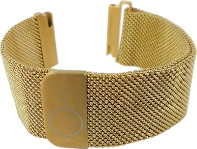 Produktbild von Minott ► Uhrenarmband aus Edelstahl goldfarben Milanaise ► 34048, Stegbreite:22mm
