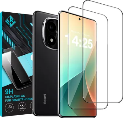 Produktbild von 2x 9H 3D Schutzglas Displayschutzfolie für Xiaomi Redmi Note 14 Pro 5G / Pro+ 5G Displayglas Fullcover Displayschutz Glas Panzerfolie 3D Schutzglasfolie
