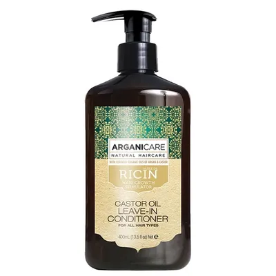 Produktbild von Arganicare Organic Castor Oil Leave in Conditioner for Hair Growth Enriched with Argan Oil Silk and Shea Moisture 13.5 fl oz